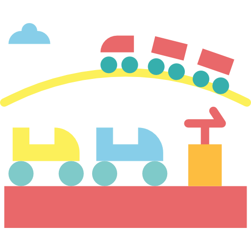 Roller coaster icon