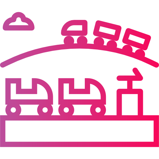 Roller coaster icon