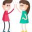 High five icon 64x64