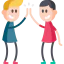 High five icon 64x64
