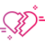 Broken heart icon 64x64
