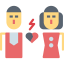 Broken heart icon 64x64
