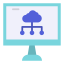 Cloud computing ícone 64x64