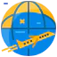 Airplane flying icon 64x64