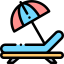 Sunbed icon 64x64