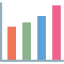 Bar graph icon 64x64