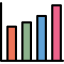 Bar graph icon 64x64