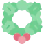 Christmas wreath icon 64x64