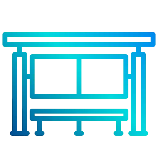 Bus stop icon