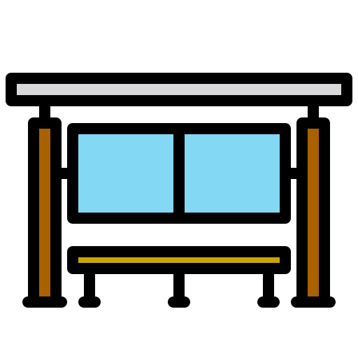 Bus stop icon