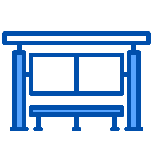 Bus stop icon