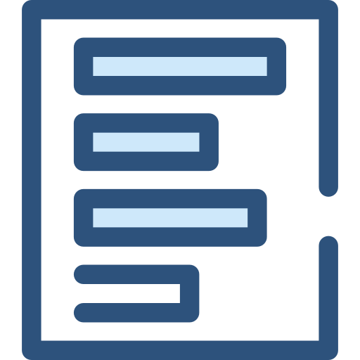 Left alignment icon
