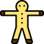 Gingerbread man icon 64x64