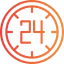 24 hours icon 64x64