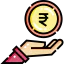 Indian rupee icon 64x64
