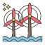 Wind power icon 64x64