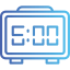 Digital clock icon 64x64