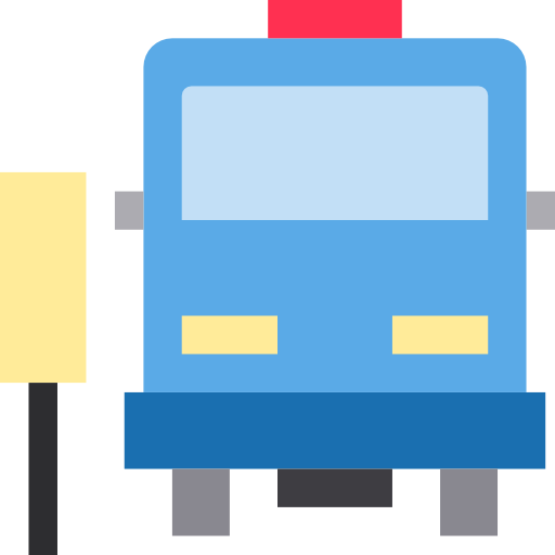 Bus stop icon
