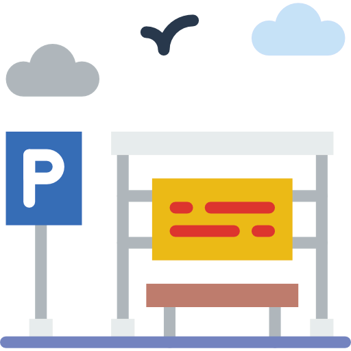 Bus stop icon