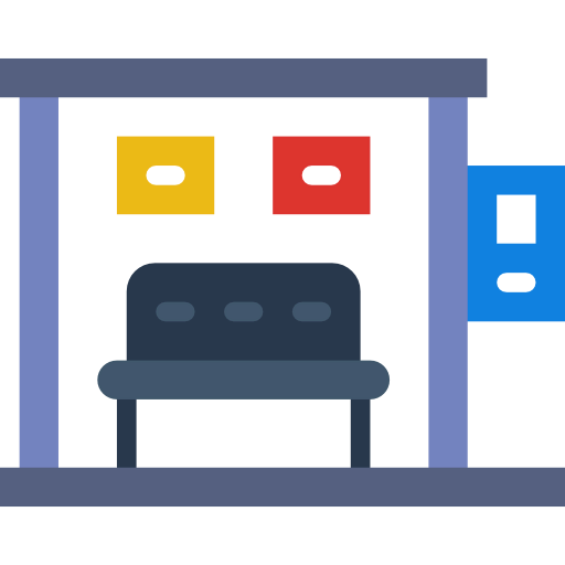 Bus stop icon