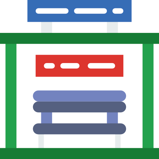 Bus stop icon