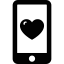 Phone with Heart 상 64x64