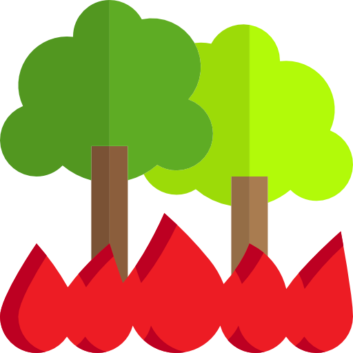 Forest fire icon