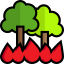 Forest fire icône 64x64