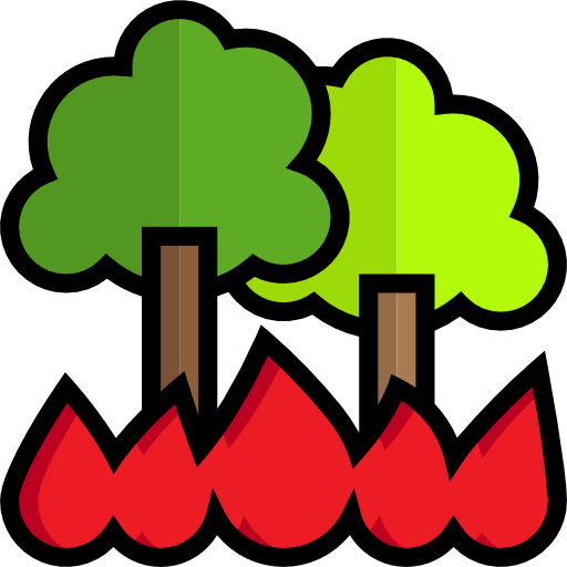 Forest fire icon