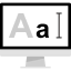Edit text icon 64x64
