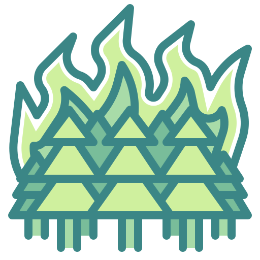 Forest fire icon
