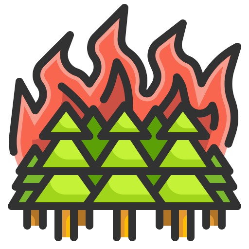 Forest fire icon