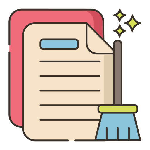 Data cleaning icon