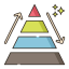 Pyramid chart Symbol 64x64