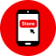 Online shopping icon 64x64
