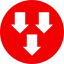 Arrows down icon 64x64