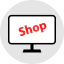 Online shopping icon 64x64