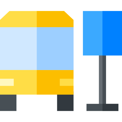 Bus stop icon