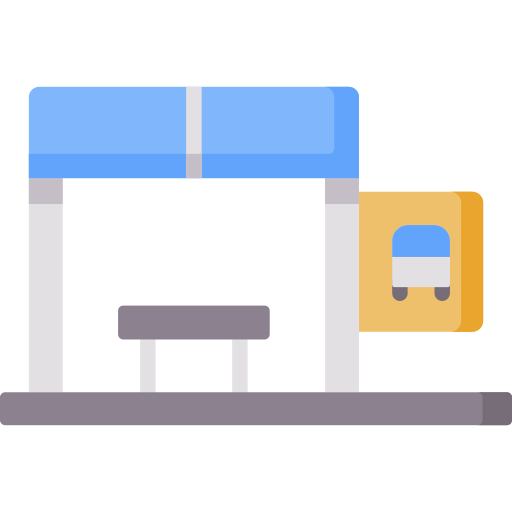 Bus stop icon