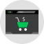 Online shopping icon 64x64