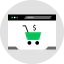 Online shopping icon 64x64