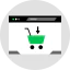 Online shopping icon 64x64