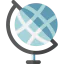 World map icon 64x64