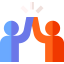 High five icon 64x64
