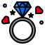 Diamond ring icon 64x64