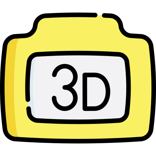 3d camera icon