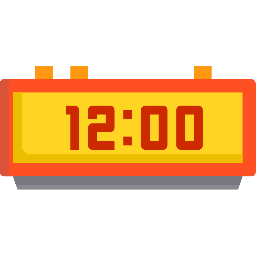 Digital clock icon