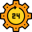 24 hours 图标 64x64
