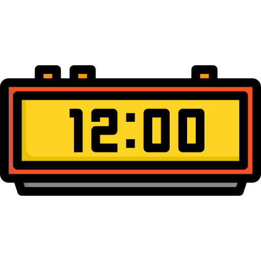 Digital clock icon