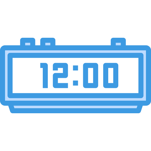 Digital clock icon
